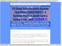 Genuine winner roulette system